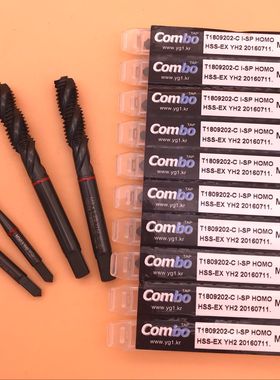 韩国YG多功能螺旋丝锥 黑色氧化丝锥 不锈钢 钢件用3 4 5 6 81809