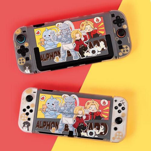 适用于switch2保护壳switch oled保护套钢炼兄弟硬壳ns2配件