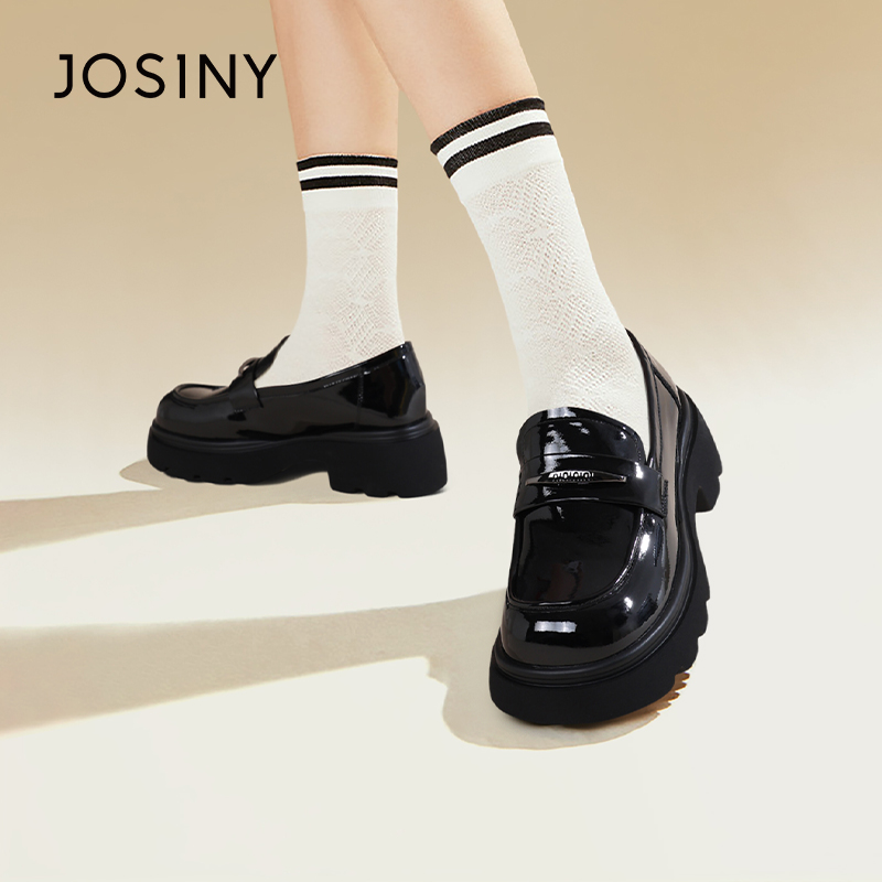 卓诗尼复古英伦风乐福鞋