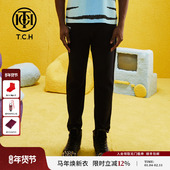 烫钻logo字母春夏新款 TCH 轻奢潮牌大C长裤 男女T69A208021