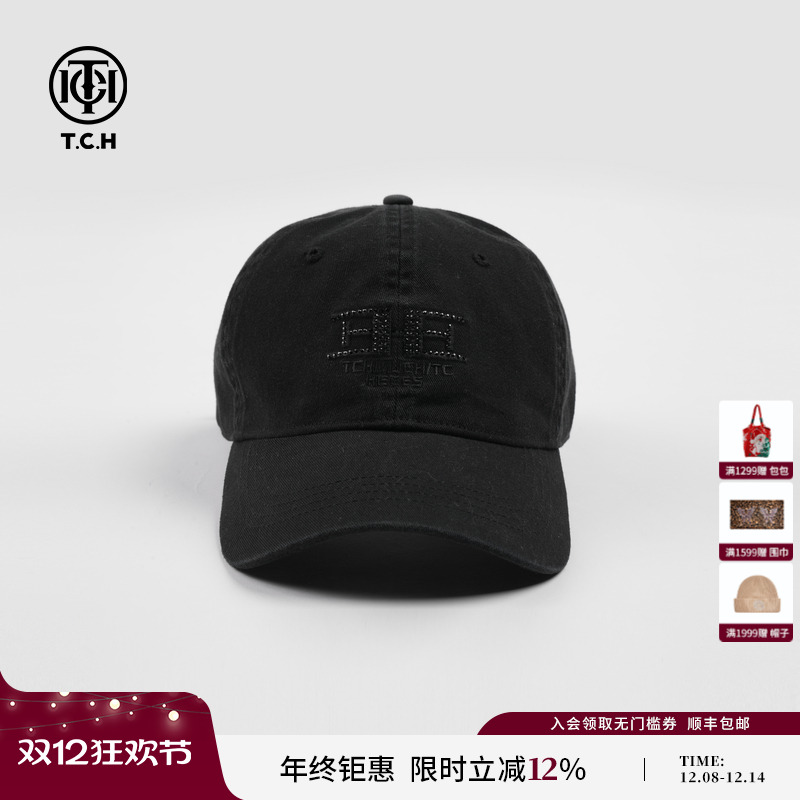 TCH/轻奢2025春夏新款烫钻棒球帽鸭舌帽帽子T72A418011