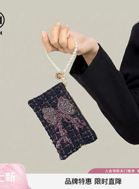 TCH轻奢蝴蝶结烫钻2026新款手提包甜美百搭时尚包女T78A40E5018