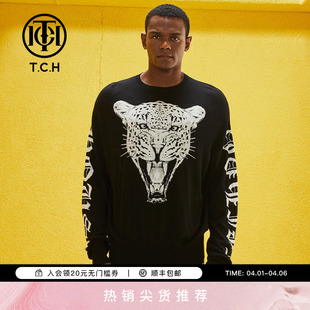 针织衫 T69A098006 字母前卫休闲时尚 TCH轻奢潮牌春夏新款