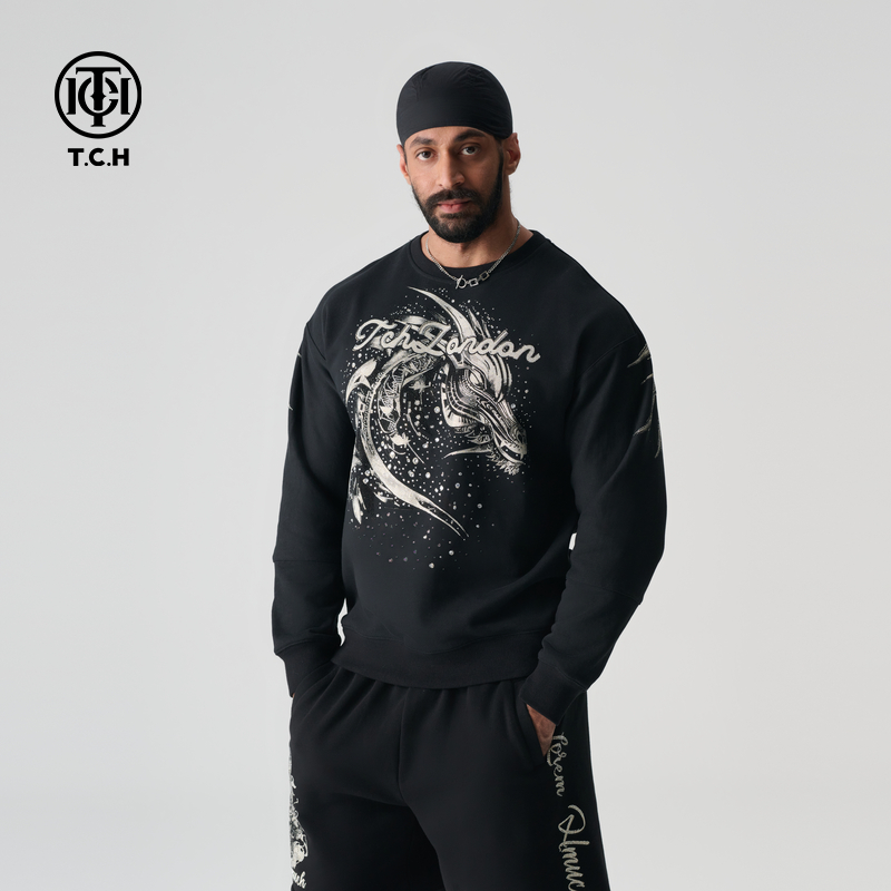 2024春季圆领卫衣TCH轻奢