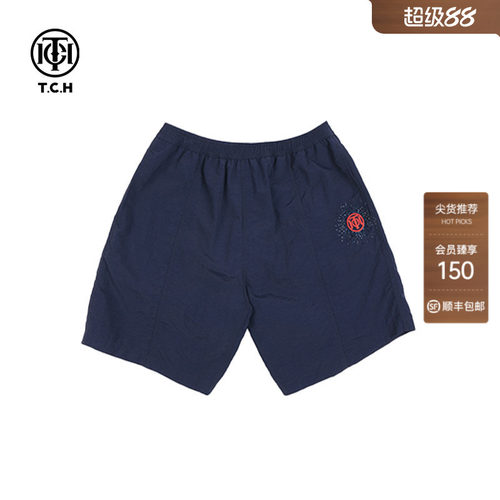 TCH轻奢夏季新款烫钻宽松百搭男女同款短裤T72B216085