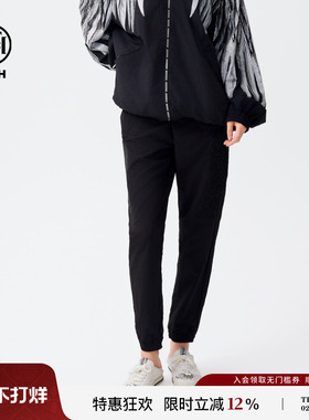 TCH潮牌翅膀烫钻休闲束脚裤女秋冬新款修身显瘦百搭工装裤子