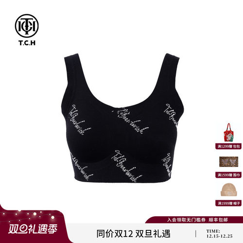 TCH私服潮牌重工烫钻时尚美背