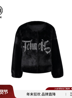 TCH私服潮牌字母时髦安全感满满毛毛外套女T72C05E5003