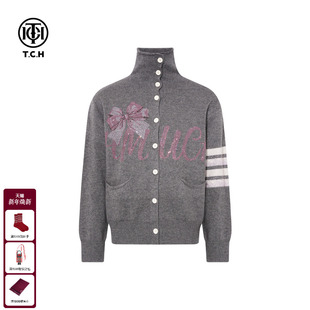 TCH气质时尚 女秋冬内搭外穿上衣T75D43E5020 烫钻保暖高领针织开衫