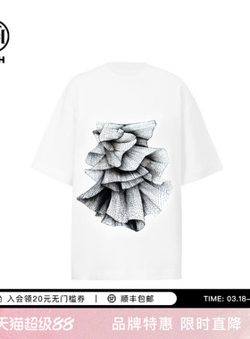 TCH潮牌烫钻休闲宽松圆领短袖T恤男女同款25夏季新款T75B10E9010