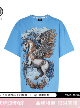 TCH私服烫钻重工时尚休闲百搭宽松圆领短袖T恤女夏季T75C10E9005