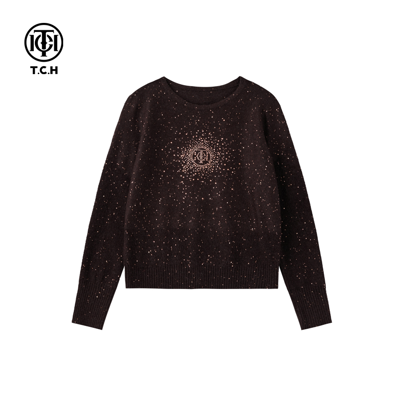 TCH时尚潮牌老钱风针织衫