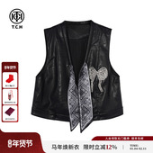 TCH私服烫钻时尚 休闲百搭高级感洋气马甲无袖 上衣女T75C01E5005