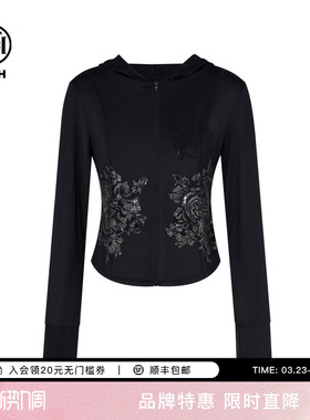 TCH新中式系列花卉烫钻连帽防晒衫T72B27E9035