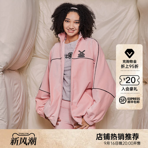 TCH潮牌26新款烫钻休闲时尚潮流绒绒外套S69D276019