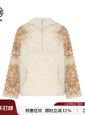 TCH轻奢潮牌烫钻25秋冬新款户外通勤连帽套头夹克外套T75C27E9002