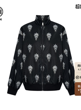 TCH烫钻2025秋夏潮牌时尚立领夹克棉服外套男女同款T75C16E9002