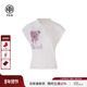 新款 TCH私服烫钻POLO领休闲时尚 百搭T恤女2025夏季 T75A09E5112