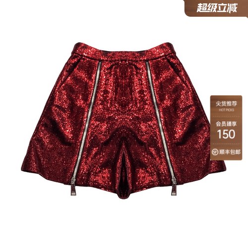 自然腰休闲时尚TCH短裤拉链