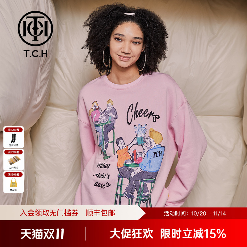 TCH宽松轻奢潮牌卡通图案
