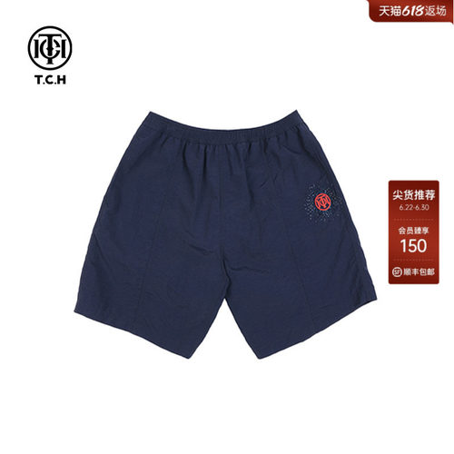 TCH轻奢夏季新款烫钻宽松百搭男女同款短裤T72B216085