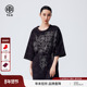 TCH潮牌休闲连衣裙夏落肩街头宽松T恤裙女2025夏季 新款 T72C306068