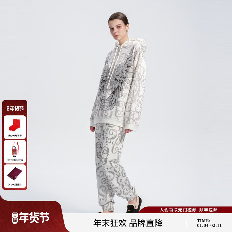 TCH【特价套装】轻奢重工烫钻百搭卫衣潮牌休闲裤时尚套装,女装/女士精品,时尚套装,淘宝优惠券,粉丝福利购,淘宝优惠卷