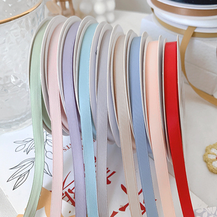6mm消光丝带双面缎带织带绸带花束绑带蝴蝶结DIY手工礼品烘焙包装