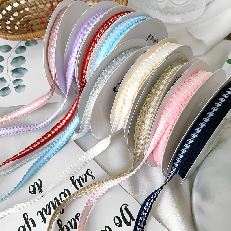 6mm千鸟格丝带布带花边带缎带彩带花束礼品包装DIY手工蝴蝶结材料,居家布艺,丝带/绸带/布带,淘宝优惠券,粉丝福利购,淘宝优惠卷