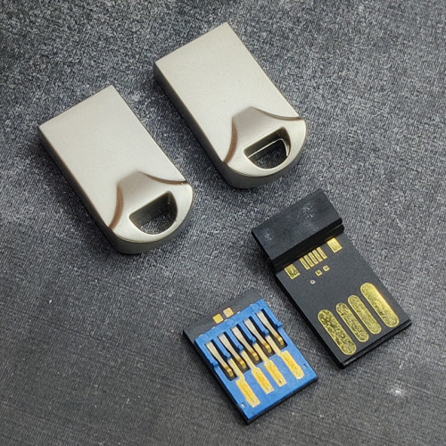 黑胶体个性金属U盘外壳短款黑胶体外壳