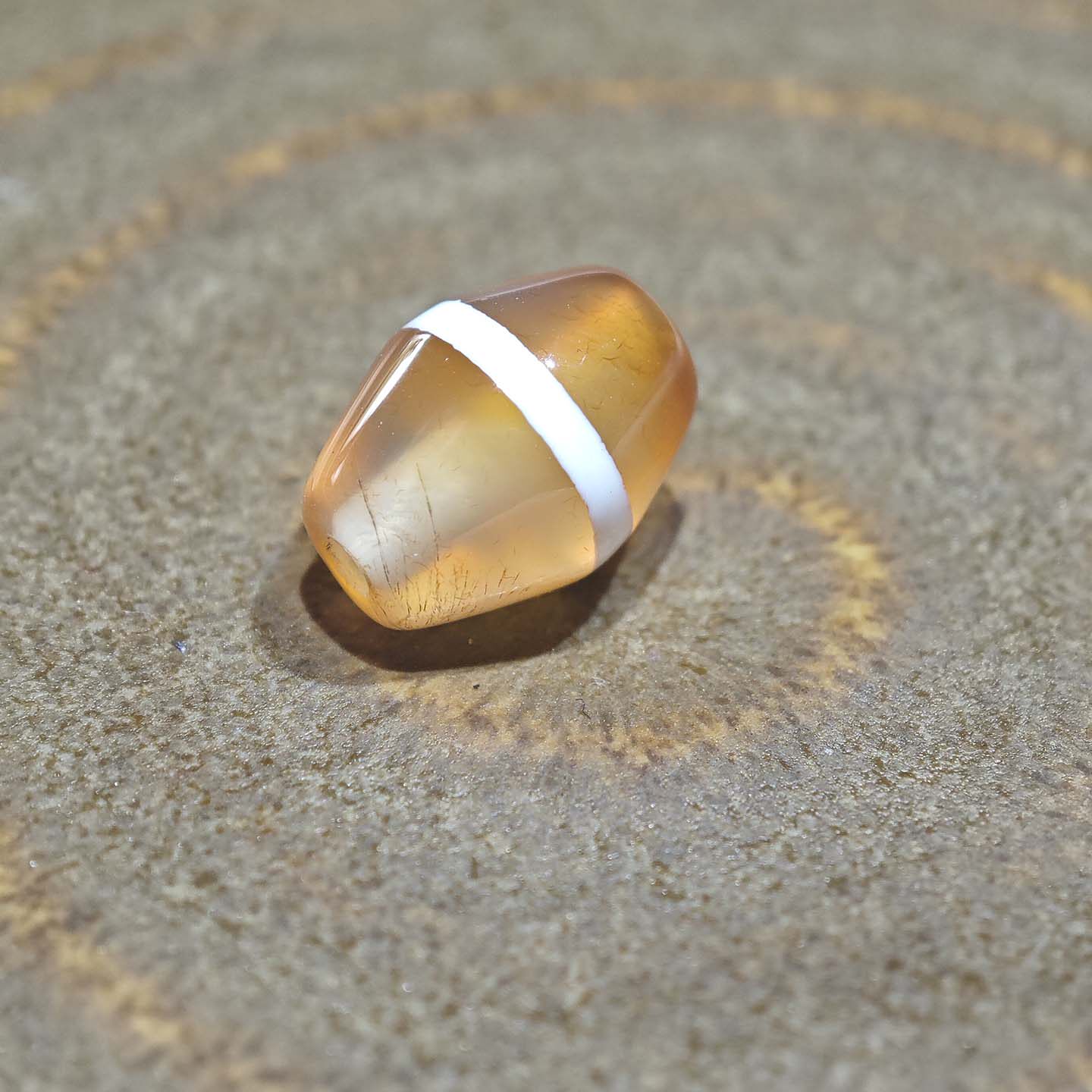 10MM西藏老一线天珠玛瑙鼓珠散珠文玩配饰DIY配饰配珠顶珠腰珠