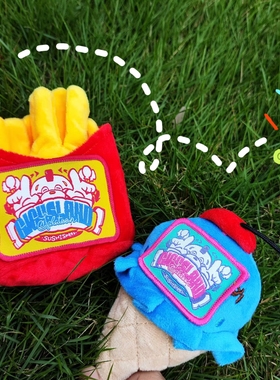 SPLATOON喷射战士斯普拉顿任天堂同人毛绒挂件鱼奇奇乐园薯条甜筒