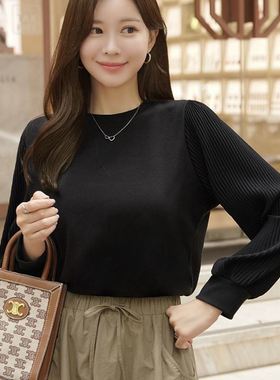 六1125韩国正品82860 T恤区甜美学院春冬简约韩版街头可爱优雅