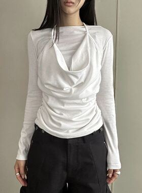 六1125韩国正品the-epel-17865 T恤区独特冬款瑞丽新款浪漫直邮