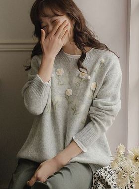 六1125韩国正品queen-s-pider-17205 针织衫区端庄纯色时装正品