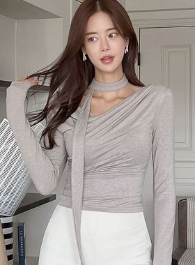 六1125韩国正品s-weetglam-19912 T恤区通勤流行纯色英伦正品独特