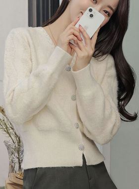 六1125韩国正品83107 针织衫区洋气春季经典通勤流行纯色英伦正品