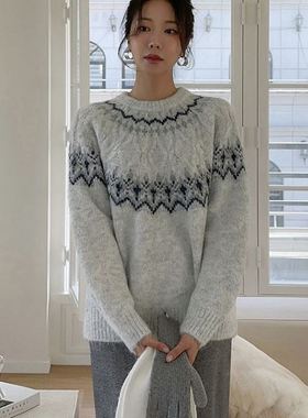 六1125韩国正品dab-agirl86297 针织衫区可爱优雅冬季气质正品