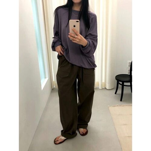 九0724韩国东大门休闲长裤区FAVOURITE-8782975学院新款经典直邮