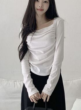 六1125韩国正品cwithc-13764 T恤区经典通勤流行纯色英伦正品独特