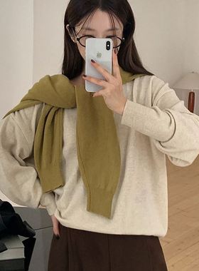 六1125韩国正品alit-tle-b--18128 针织衫区百搭春冬别致韩版简洁