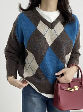 六1125韩国正品run-o-16985 针织衫区直邮高端甜美百搭春冬别致