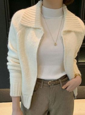 六1125韩国正品76213 针织衫区清新通勤端庄纯色时装正品舒适冬款