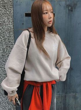 六1125韩国正品han-aun-n-i-190615 卫衣区韩版街头可爱优雅冬季