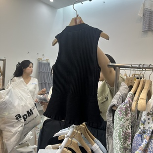 韩版 八0720韩国东大门背心区4350326甜美新潮秋夏时装 炸街可爱