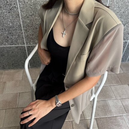 八0619韩国东大门西装西服区4572105休闲独特直邮气质人气浪漫