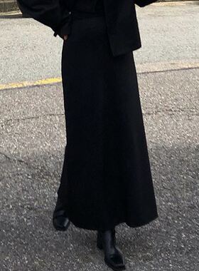 六1125韩国正品lookn-on-e-15726 半身裙区简洁可爱都市冬季复古