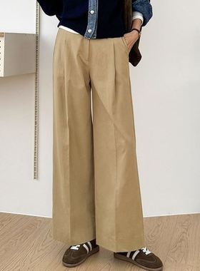 六1125韩国正品j-oamom-63502 裤子区春季清新通勤端庄纯色时装