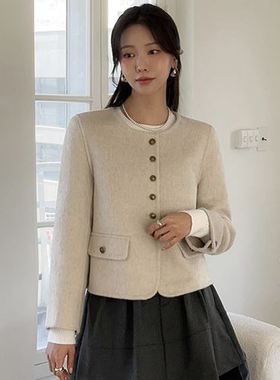 六1125韩国正品dab-agirl86175 外套区纯色英伦正品独特冬款瑞丽