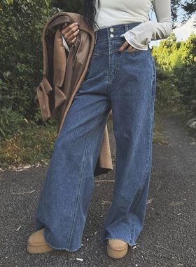 六1125韩国正品61969 牛仔裤区春冬别致韩版简洁可爱都市冬季复古